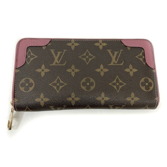 Louis Vuitton Pink long Retiro Wallet brown Zippy Rose - Picture 1 of 6